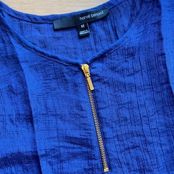 Harve Bernard short sleeve blue top size medium - Picture 3 of 6